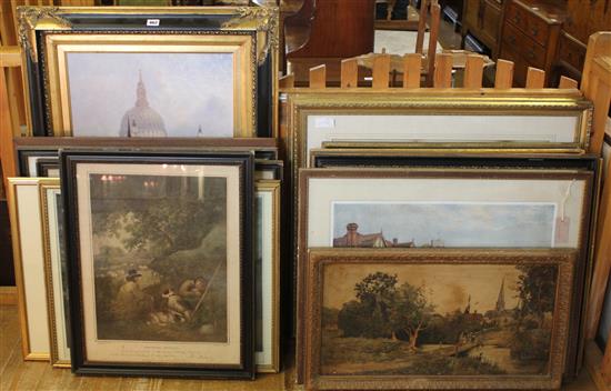 Quantity of prints by Morland. etc. (15)